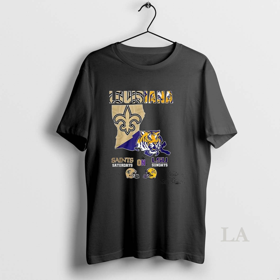 Original Louisiana Saints Saturdays On Lsu Sundays Map Unisex T-shirt, Sweatshirt, Hoodie, Long Sleeve Tee - T-Shirt, Sweatshirt, Hoodie