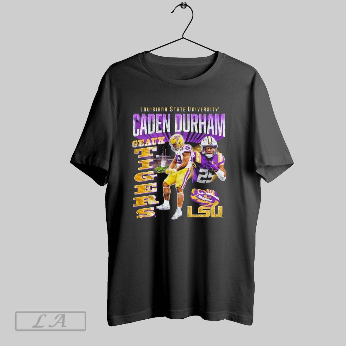 Original Louisiana State University Caden Durham Geaux Tigers Vintage Unisex T-shirt, Sweatshirt, Hoodie, Long Sleeve Tee - T-Shirt, Sweatshirt, Hoodie