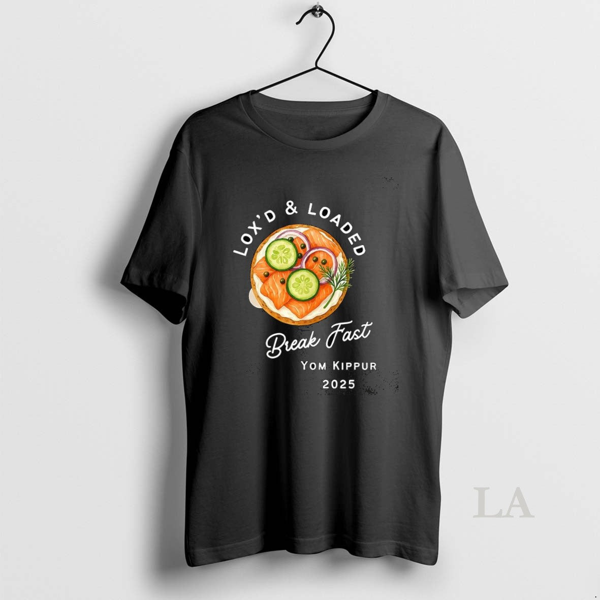 Original Loxd And Loaded Yom Kippur Bagel Humor 2025 Unisex T-shirt, Sweatshirt, Hoodie, Long Sleeve Tee - T-Shirt, Sweatshirt, Hoodie