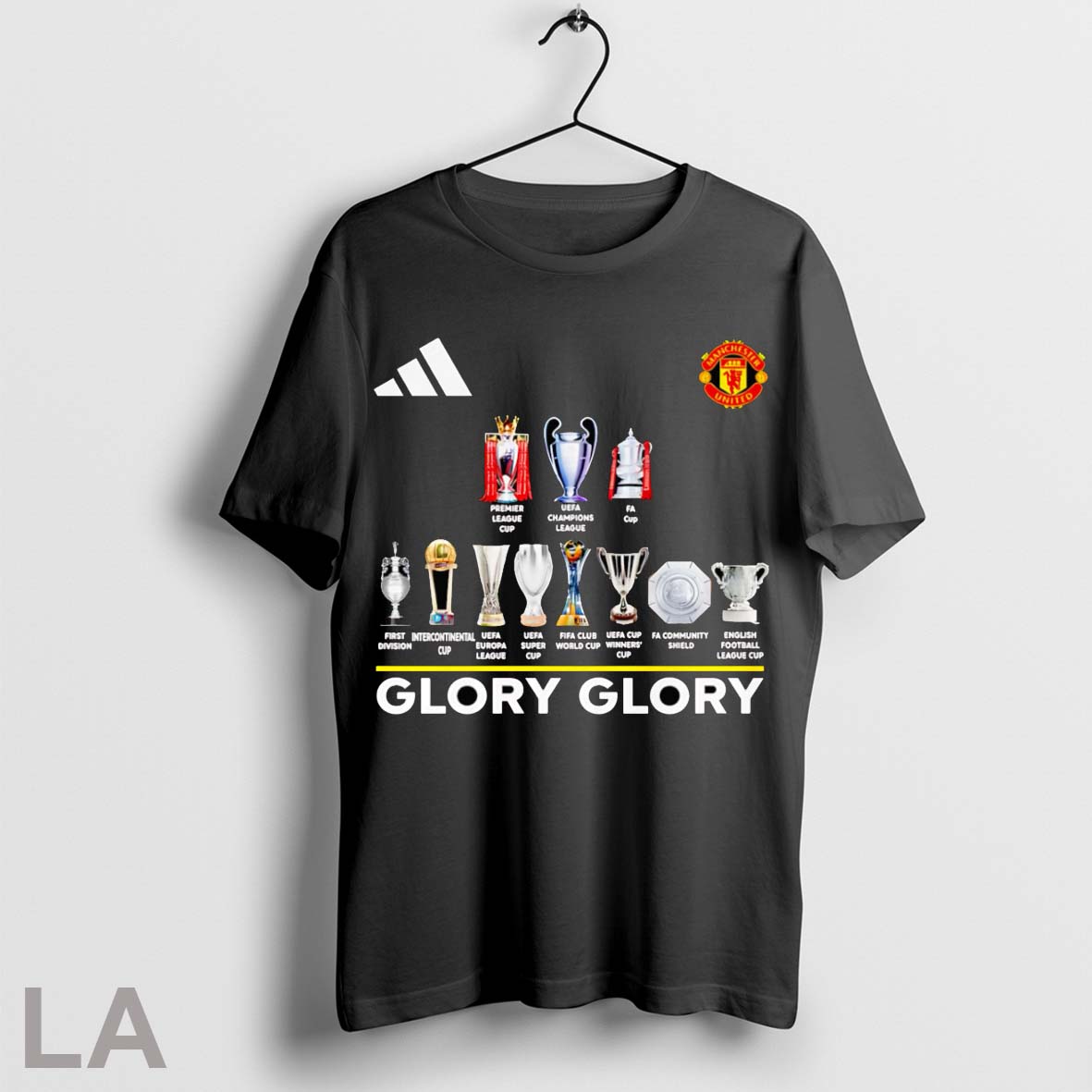 Original Manchester United Glory Glory Trophies Unisex T-shirt, Sweatshirt, Hoodie, Long Sleeve Tee - T-Shirt, Sweatshirt, Hoodie