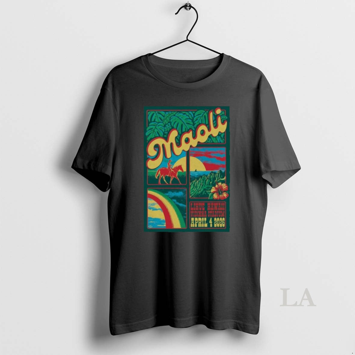 Original Maoli Music Vidinha Stadium Lihue Hi April 4 2026 Unisex T-shirt, Sweatshirt, Hoodie, Long Sleeve Tee - T-Shirt, Sweatshirt, Hoodie