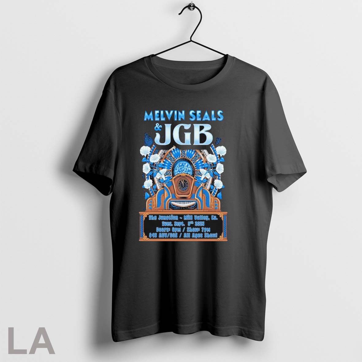 Original Melvin Seals And Jgb Sept 9 2025 Junction Beer Garden In Mill Valley Ca Unisex T-shirt, Sweatshirt, Hoodie, Long Sleeve Tee - T-Shirt, Sweatshirt, Hoodie