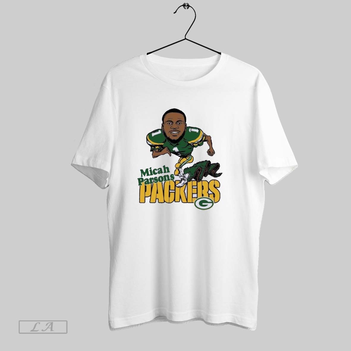 Original Micah Parsons Green Bay Packers Caricature Player Unisex T-shirt, Sweatshirt, Hoodie, Long Sleeve Tee - T-Shirt, Sweatshirt, Hoodie
