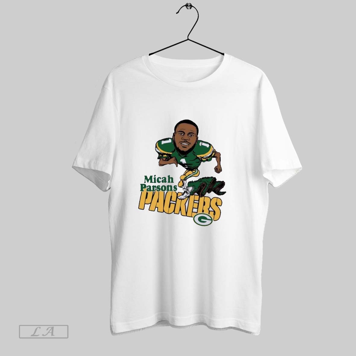 Original Micah Parsons Caricature Running Packers Unisex T-shirt, Sweatshirt, Hoodie, Long Sleeve Tee - T-Shirt, Sweatshirt, Hoodie