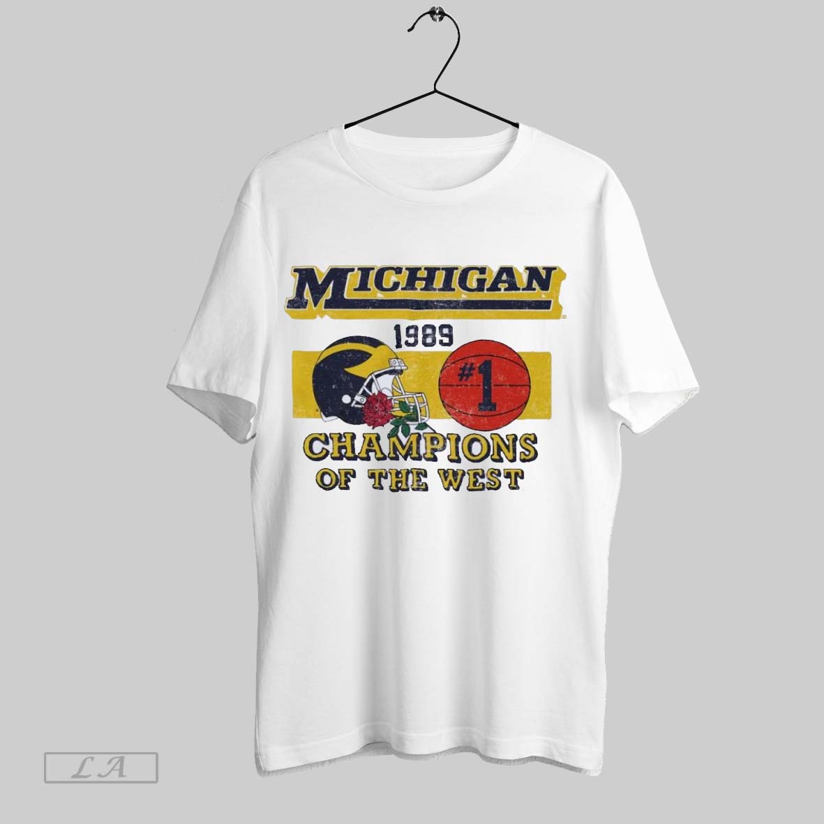 Original Michigan Football 1989 Champions Of The West Unisex T-shirt, Sweatshirt, Hoodie, Long Sleeve Tee - T-Shirt, Sweatshirt, Hoodie