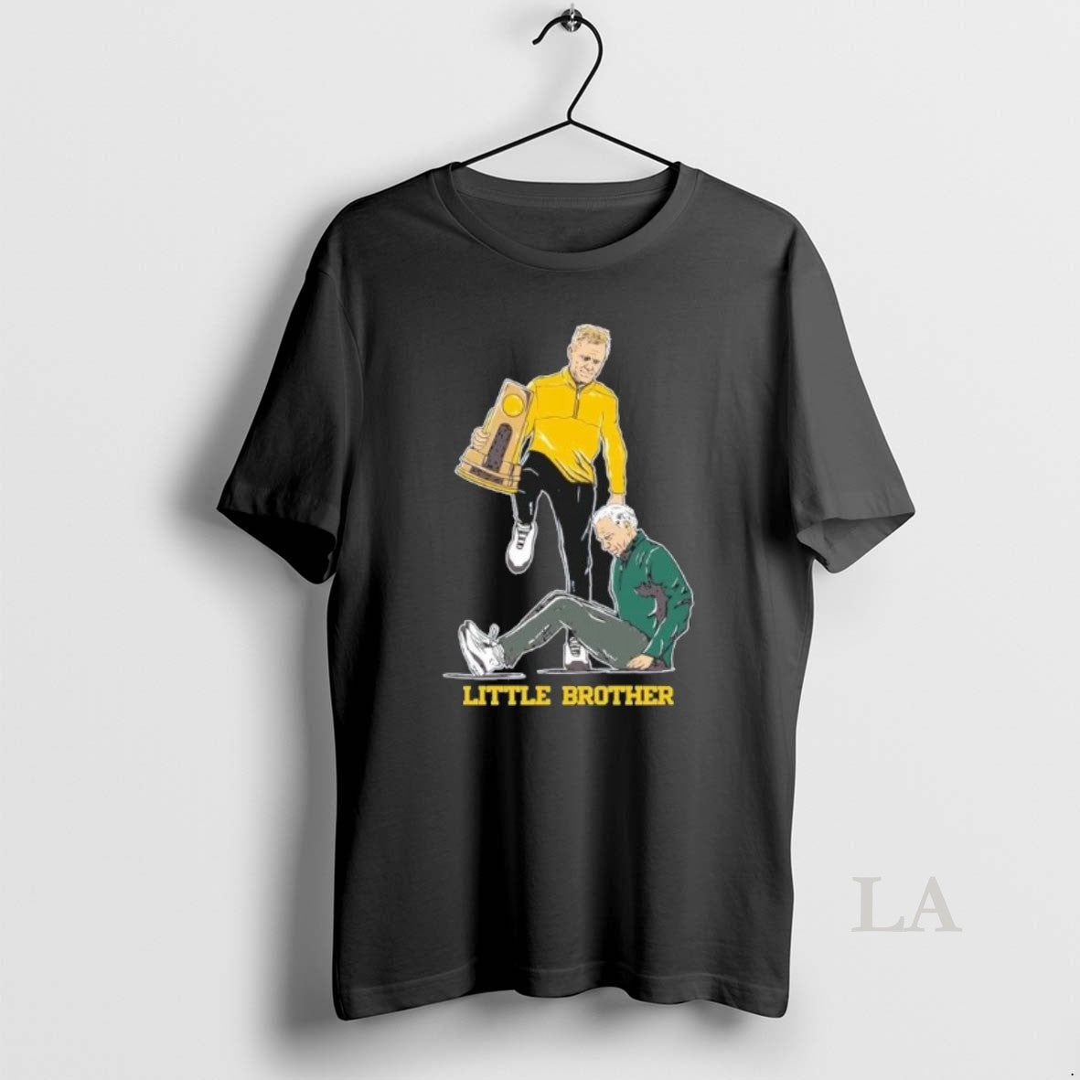 Original Michigan Wolverines Mens Basketball 2026 National Champions Coach Step Over Little Brother - T-Shirt, Sweatshirt, Hoodie