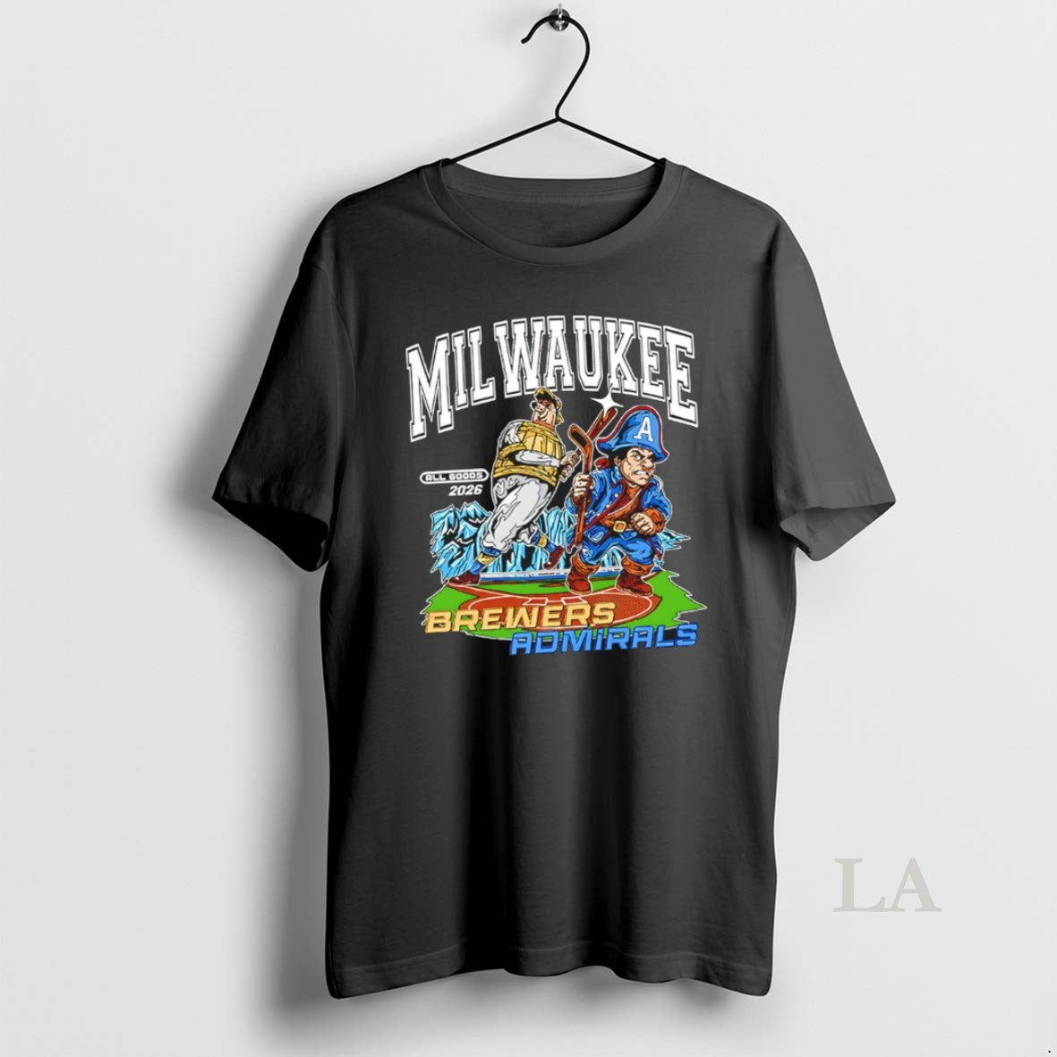 Original Milwaukee Brewers Baseball Vs Milwaukee Admirals Hockey All Goods 2026 Unisex T-shirt, Sweatshirt, Hoodie, Long Sleeve Tee - T-Shirt, Sweatshirt, Hoodie