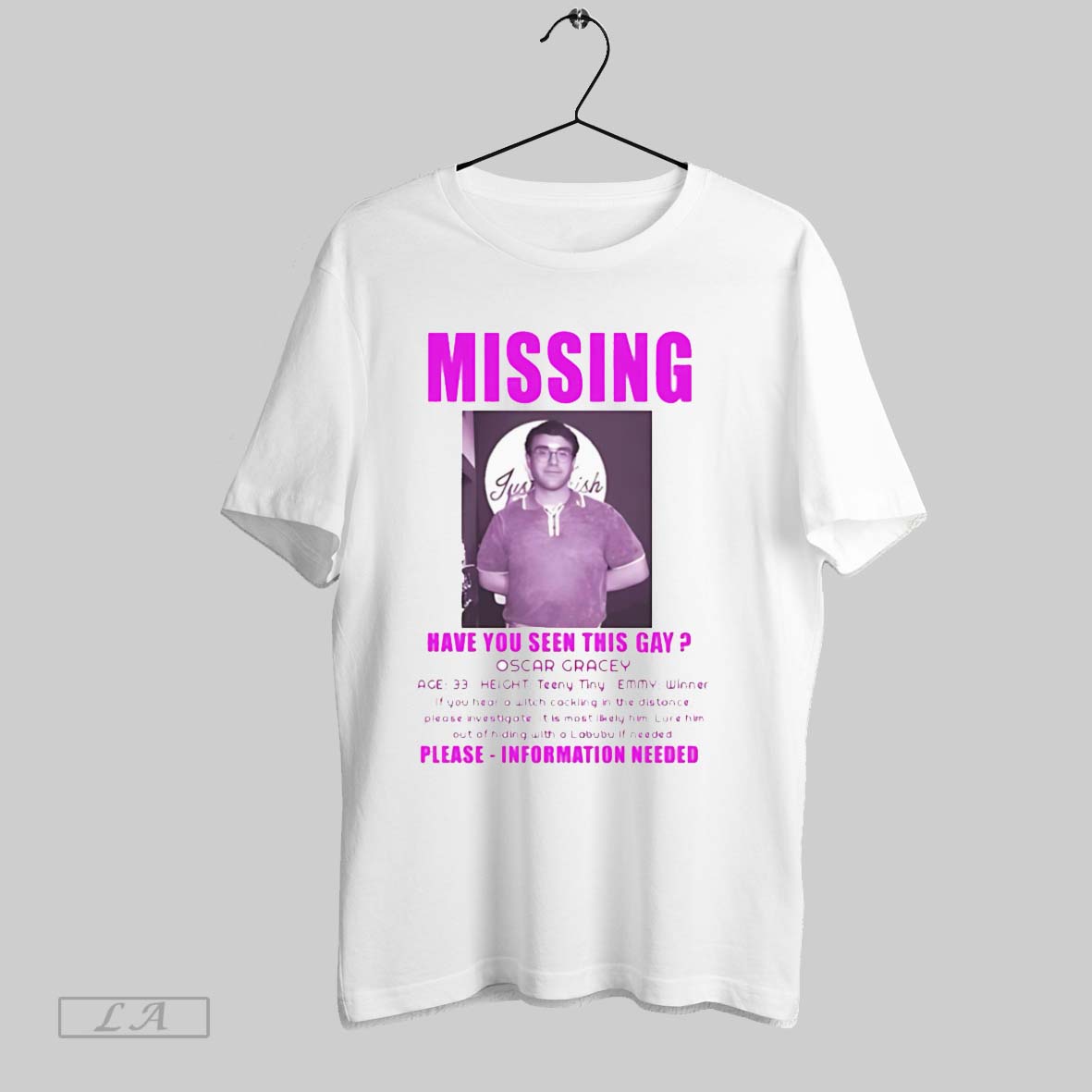 Original Missing Have You Seen This Gay Oscar Gracey Comedy Unisex T-shirt, Sweatshirt, Hoodie, Long Sleeve Tee - T-Shirt, Sweatshirt, Hoodie