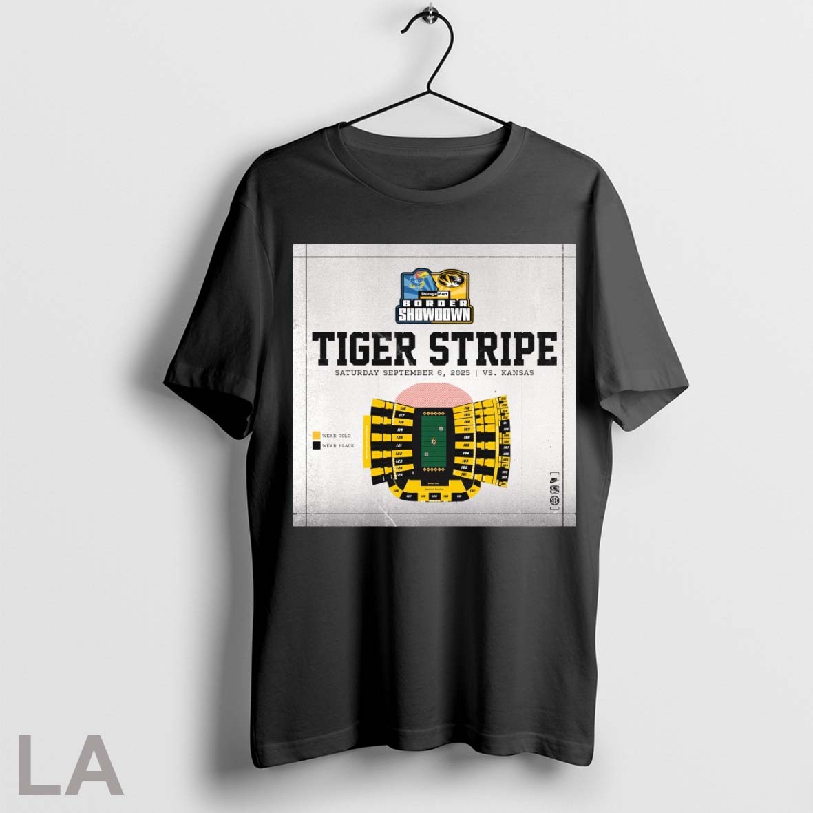 Original Missouri Tigers Vs Kansas Jayhawks Tiger Stripe Saturday September 6 2025 Storagemart Border Showdown - T-Shirt, Sweatshirt, Hoodie
