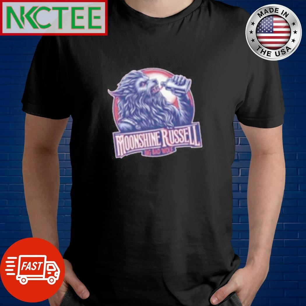 Original Moonshine Russell wolf shirt Unisex T-shirt, Sweatshirt, Hoodie, Long Sleeve Tee - T-Shirt, Sweatshirt, Hoodie