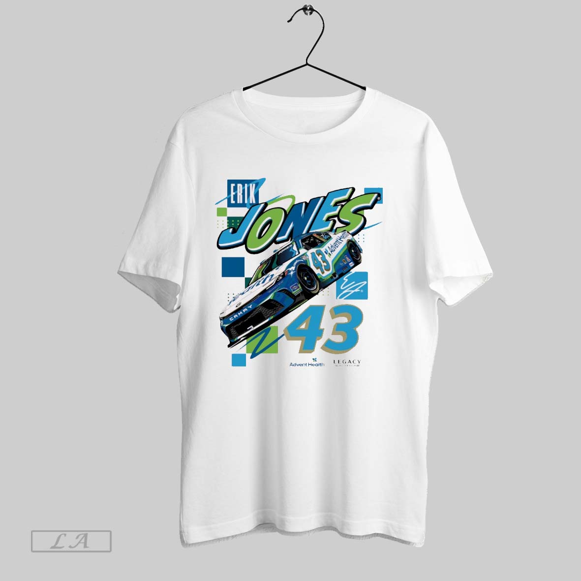 Original Nascar Erik Jones No 43 Legacy Motor Club Toyota Camry Signature Unisex T-shirt, Sweatshirt, Hoodie, Long Sleeve Tee - T-Shirt, Sweatshirt, Hoodie