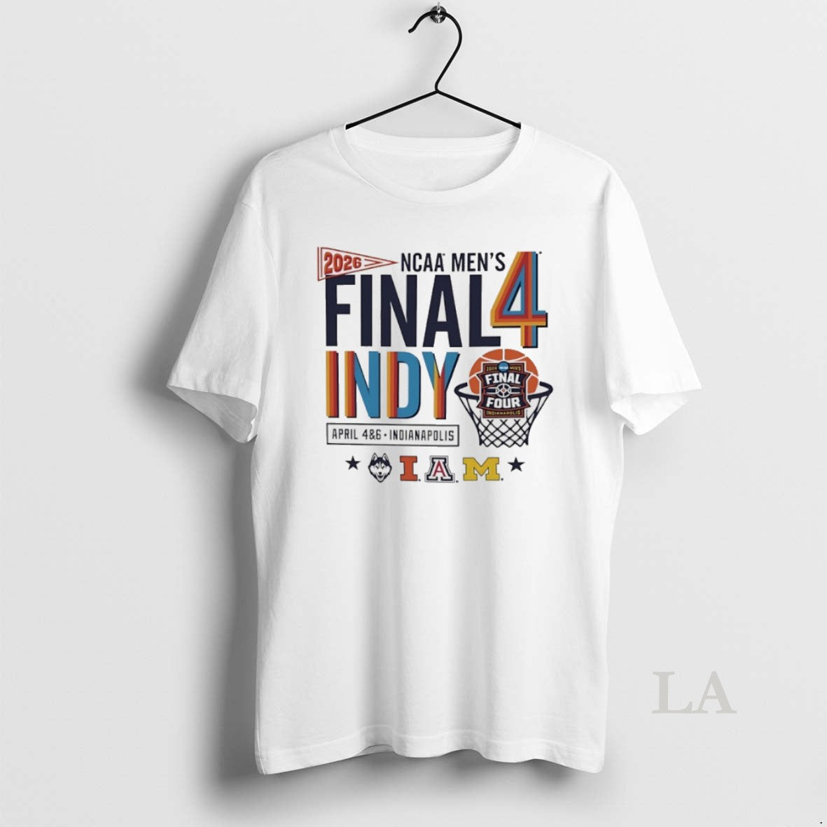 Original Ncaa Mens Final Four 2026 Uconn Illinois Arizona And Michigan Unisex T-shirt, Sweatshirt, Hoodie, Long Sleeve Tee - T-Shirt, Sweatshirt, Hoodie