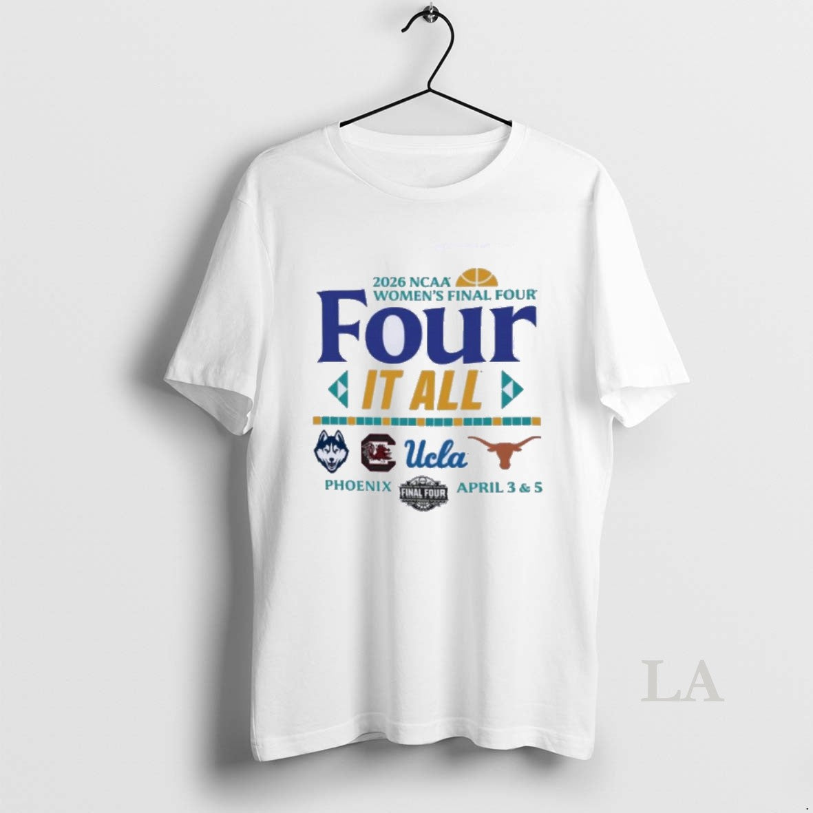Original Ncaa Womens Final Four 2026 Four It All Phoenix Unisex T-shirt, Sweatshirt, Hoodie, Long Sleeve Tee - T-Shirt, Sweatshirt, Hoodie