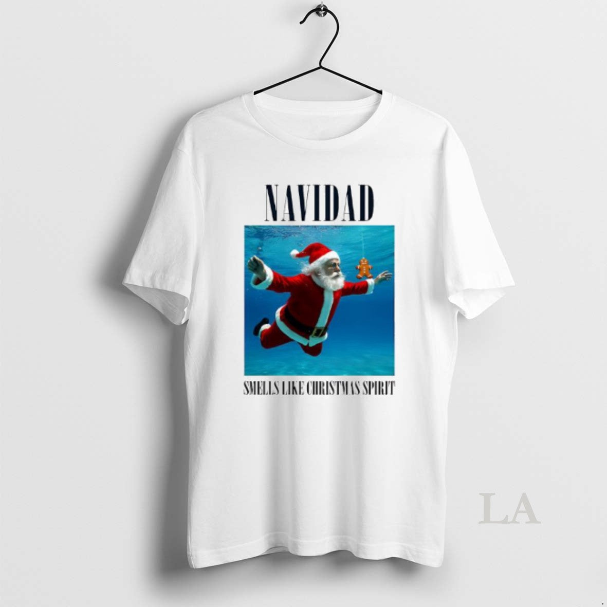 Original Navidad Smells Like Christmas Spirit Santa Claus Underwater - T-Shirt, Sweatshirt, Hoodie