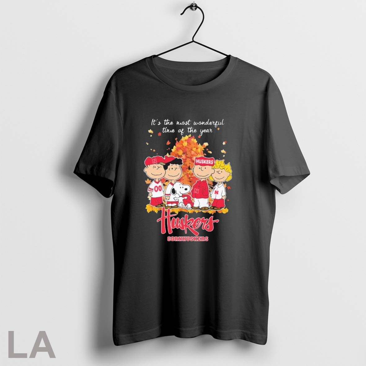 Original Nebraska Huskers And Peanuts Character Its The Most Wonderful Time Of The Year Unisex T-shirt, Sweatshirt, Hoodie, Long Sleeve Tee - T-Shirt, Sweatshirt, Hoodie