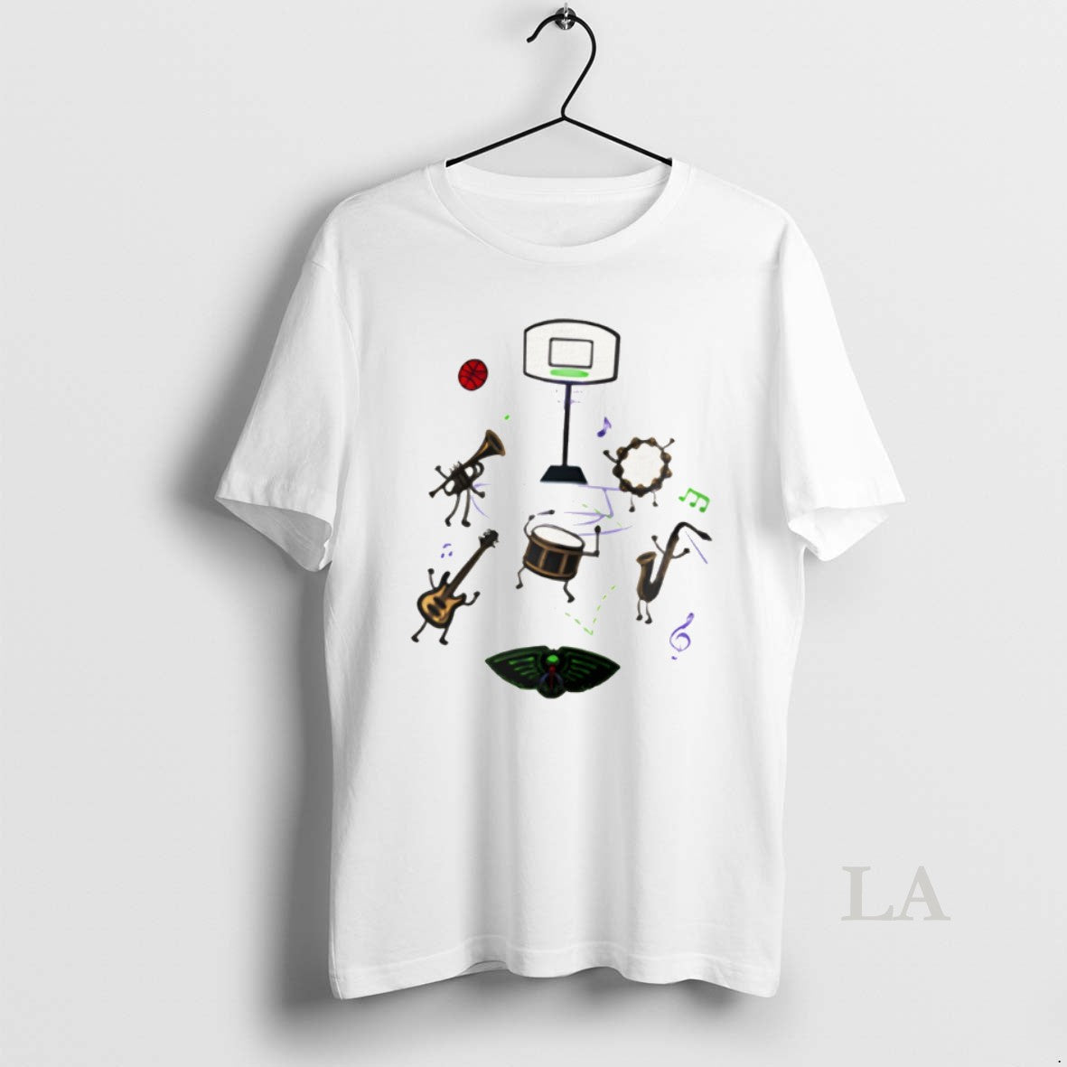 Original New Orleans Pelicans Basketball 504 Nola Musical Instruments 2026 Unisex T-shirt, Sweatshirt, Hoodie, Long Sleeve Tee - T-Shirt, Sweatshirt, Hoodie