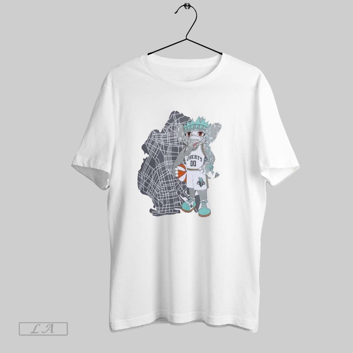 Original New York Liberty Ellie Mascot Borough Unisex T-shirt, Sweatshirt, Hoodie, Long Sleeve Tee - T-Shirt, Sweatshirt, Hoodie
