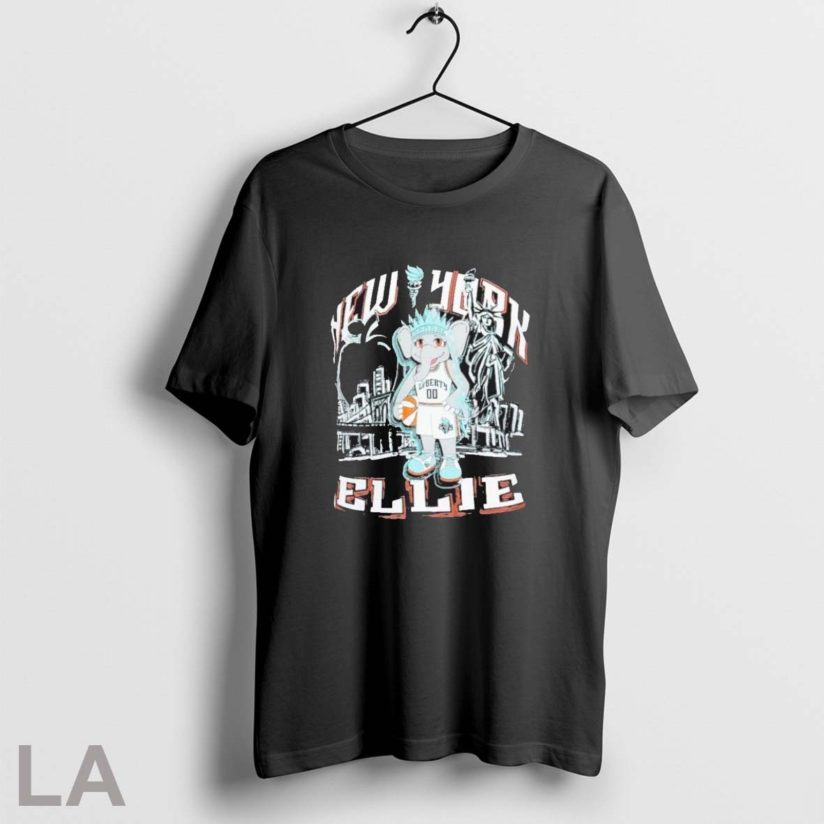 Original New York Liberty Ellie Mascot City Elementized Unisex T-shirt, Sweatshirt, Hoodie, Long Sleeve Tee - T-Shirt, Sweatshirt, Hoodie