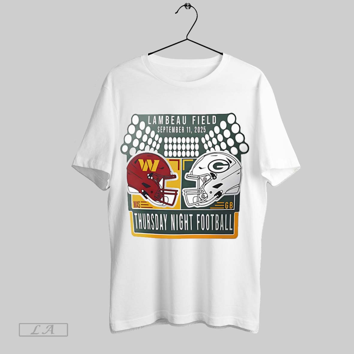 Original Packers Vs Commanders 9 11 Match Up Unisex T-shirt, Sweatshirt, Hoodie, Long Sleeve Tee - T-Shirt, Sweatshirt, Hoodie