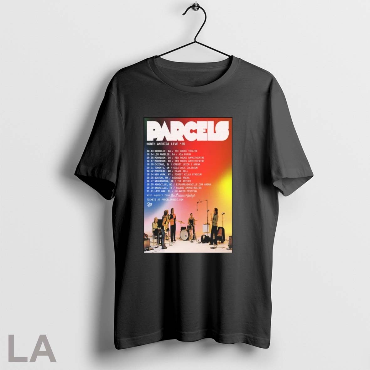 Original Parcels North American Live 25 Unisex T-shirt, Sweatshirt, Hoodie, Long Sleeve Tee - T-Shirt, Sweatshirt, Hoodie