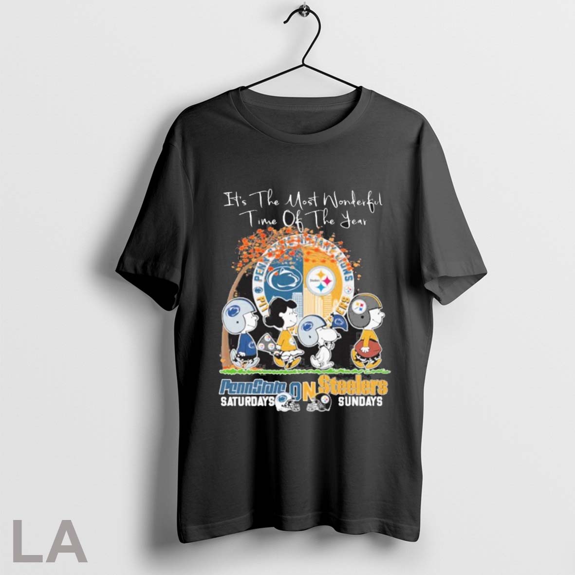 Original Peanuts Its The Most Wonderful Time Of The Year Penn State Saturday On Steelers Unisex T-shirt, Sweatshirt, Hoodie, Long Sleeve Tee - T-Shirt, Sweatshirt, Hoodie