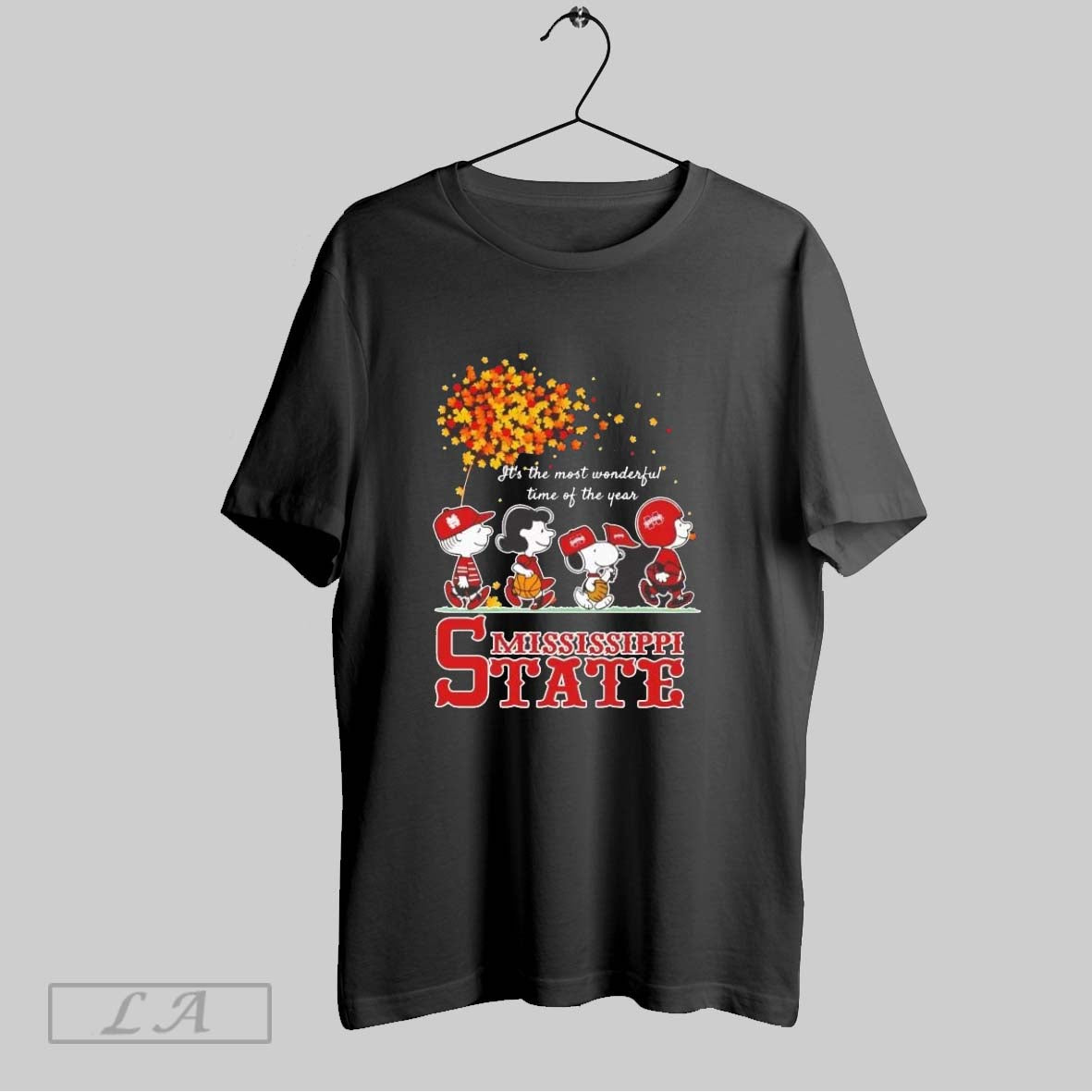 Original Peanuts Mississippi State Fall Its The Most Wonderful Time Ladies Unisex T-shirt, Sweatshirt, Hoodie, Long Sleeve Tee - T-Shirt, Sweatshirt, Hoodie