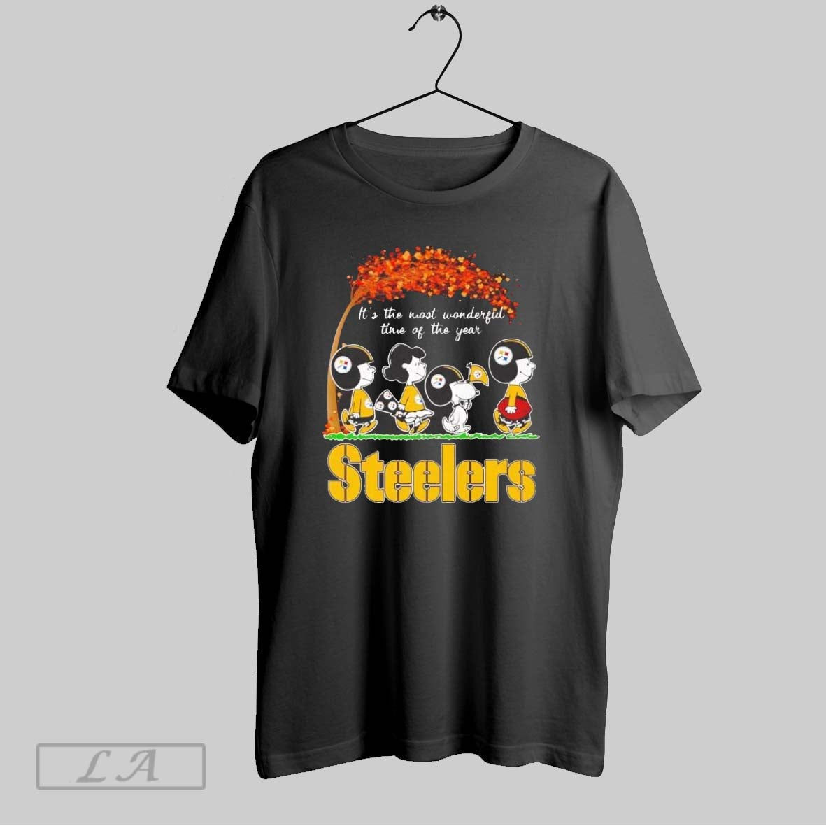 Original Peanuts Steelers Fall Its The Most Wonderful Time Ladies Unisex T-shirt, Sweatshirt, Hoodie, Long Sleeve Tee - T-Shirt, Sweatshirt, Hoodie