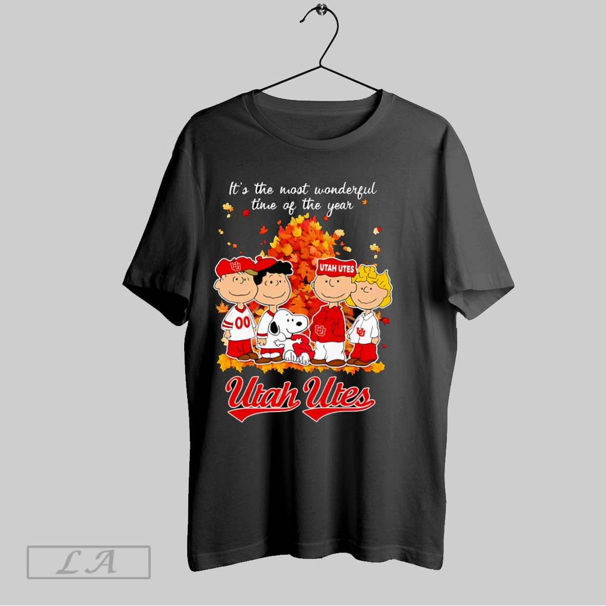 Original Peanuts Its The Most Wonderful Time Of The Year Utah Utes Unisex T-shirt, Sweatshirt, Hoodie, Long Sleeve Tee - T-Shirt, Sweatshirt, Hoodie