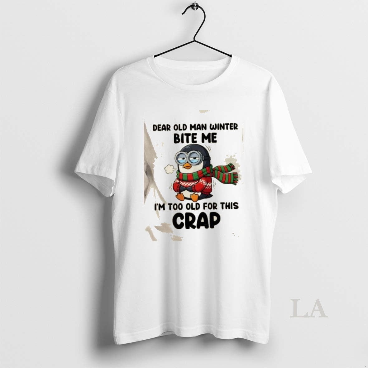 Original Penguin Dear Old Man Winter Bite Me Im Too Old For This Crap - T-Shirt, Sweatshirt, Hoodie
