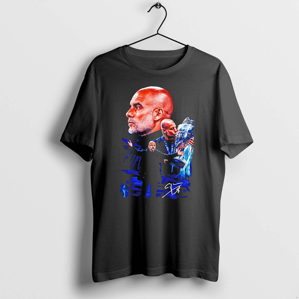 Original Pep Guardiola Manchester City 2026 Champions - Adult & Kids T-Shirts, Sweatshirts & Hoodies apparel design preview 1