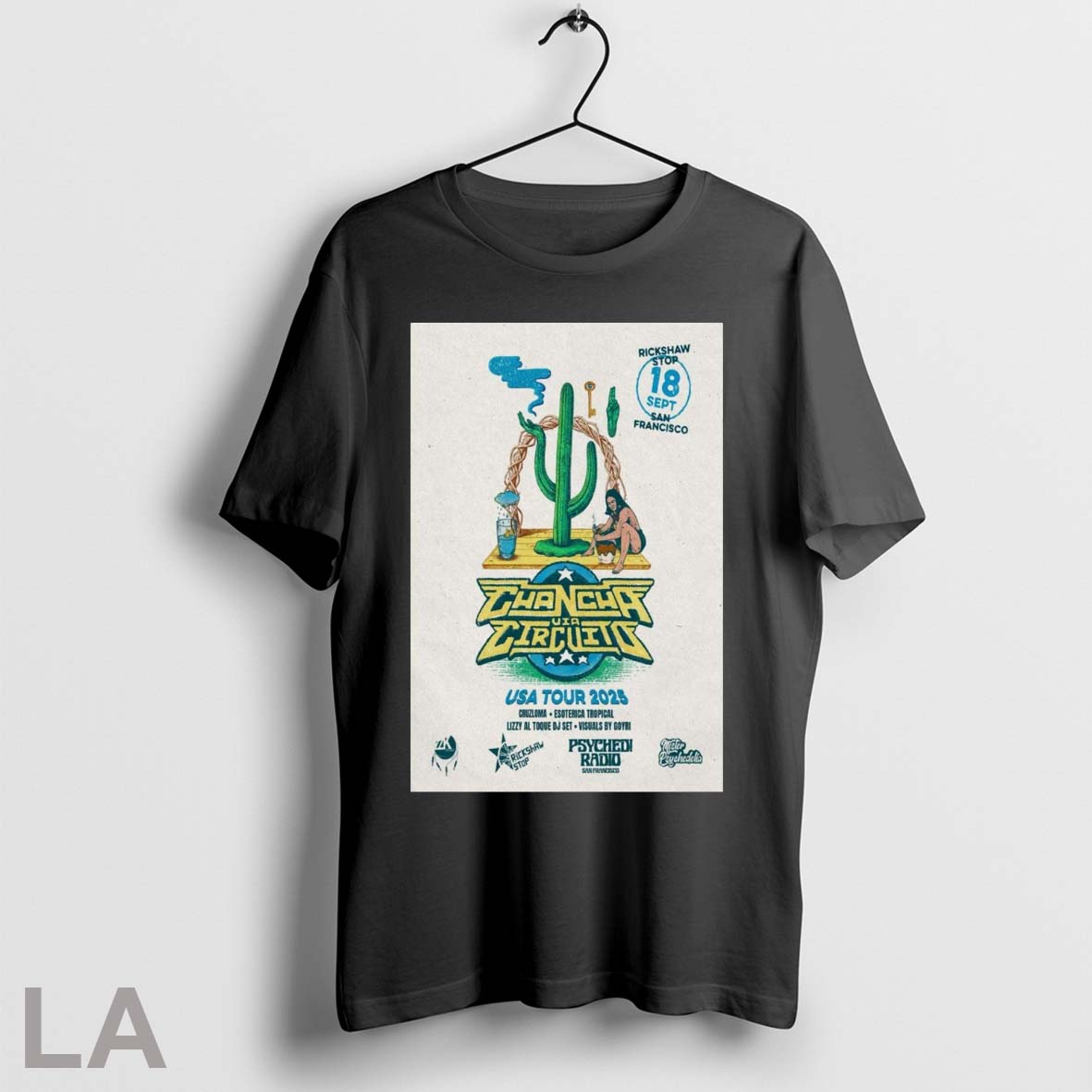 Original Poster Chancha Via Circuito Usa Tour September 18 2025 San Francisco Ca Unisex T-shirt, Sweatshirt, Hoodie, Long Sleeve Tee - T-Shirt, Sweatshirt, Hoodie