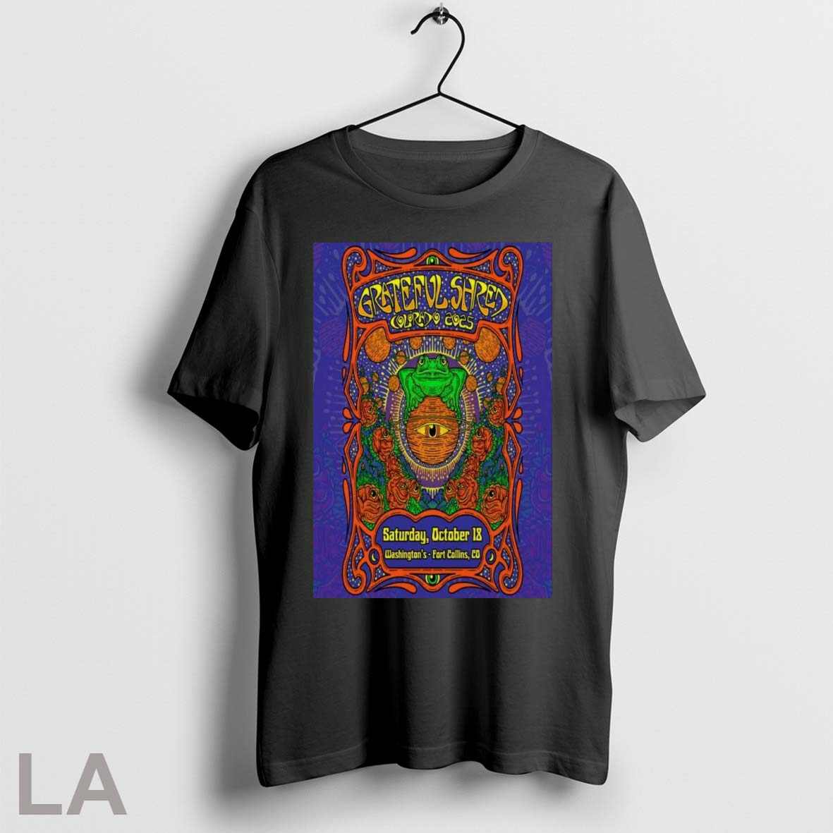 Original Poster Grateful Shred October 18 2025 Washingtons Fort Collins Co Unisex T-shirt, Sweatshirt, Hoodie, Long Sleeve Tee - T-Shirt, Sweatshirt, Hoodie