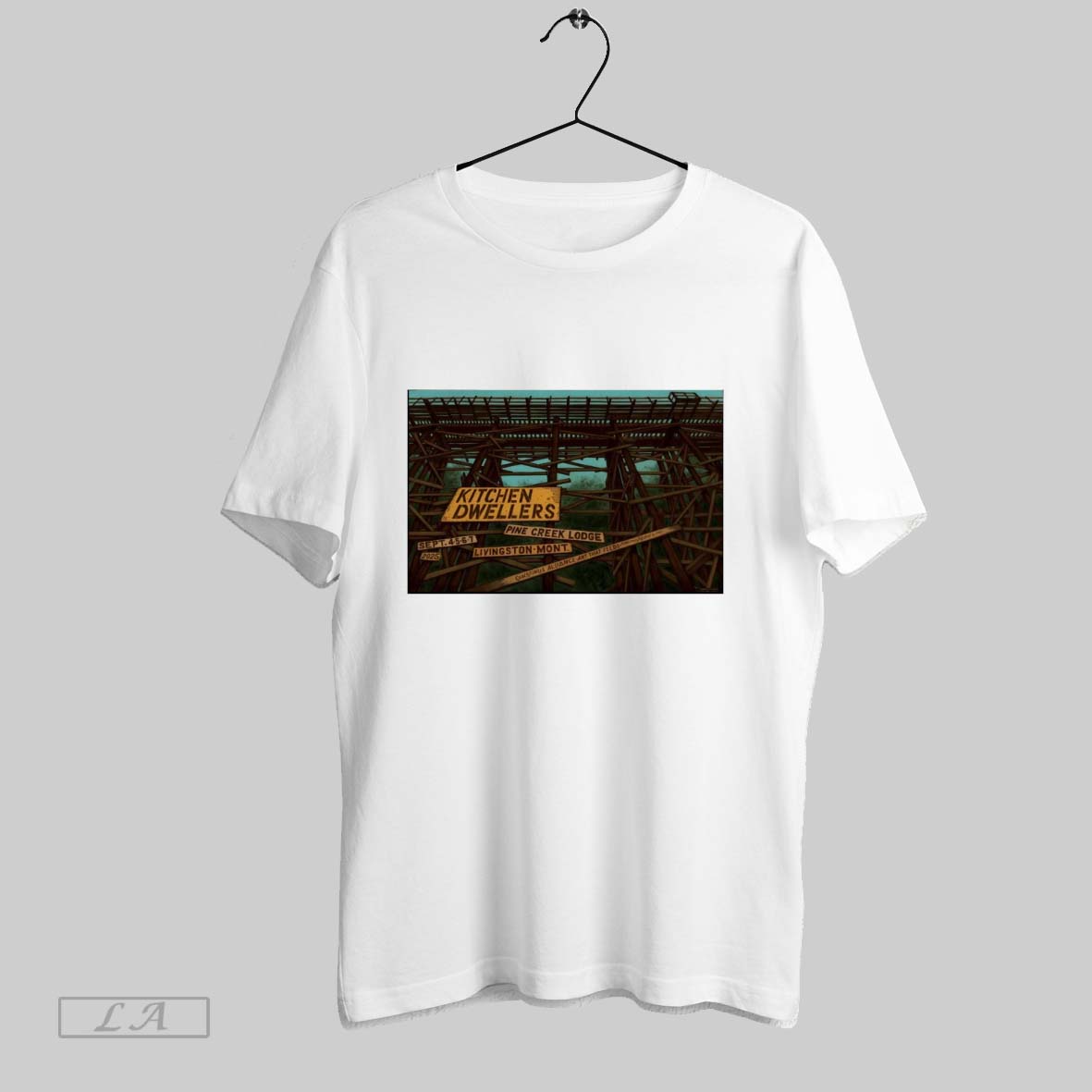 Original Poster Kitchen Dwellers September 4 7 2025 Pine Creek Lodge In Livingston Mt Unisex T-shirt, Sweatshirt, Hoodie, Long Sleeve Tee - T-Shirt, Sweatshirt, Hoodie