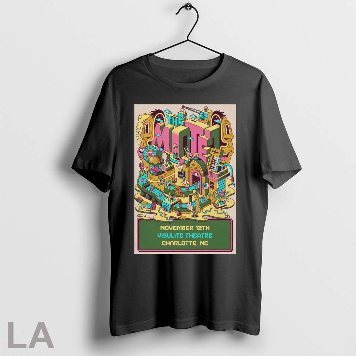 Original Poster The Motet November 12 2025 Visulite Theatre In Charlotte Nc Unisex T-shirt, Sweatshirt, Hoodie, Long Sleeve Tee - T-Shirt, Sweatshirt, Hoodie