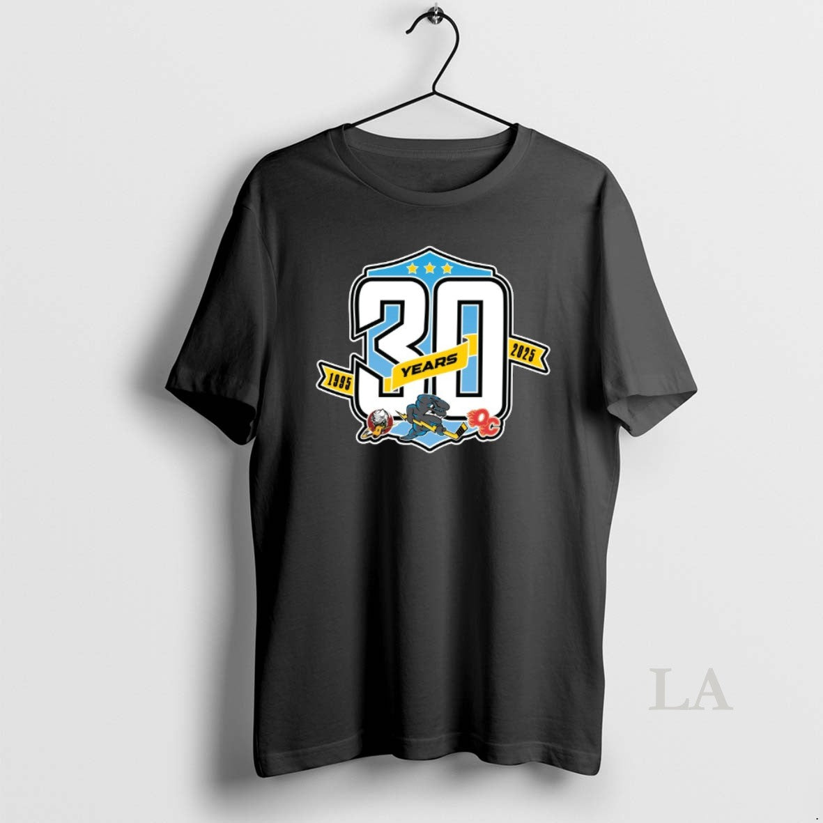 Original Quad City Storm Hockey Team 30 Years 1995 2025 Logo Unisex T-shirt, Sweatshirt, Hoodie, Long Sleeve Tee - T-Shirt, Sweatshirt, Hoodie