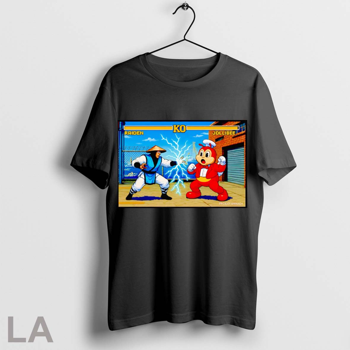 Original Raiden Vs Jollibee Retro Game Unisex T-shirt, Sweatshirt, Hoodie, Long Sleeve Tee - T-Shirt, Sweatshirt, Hoodie