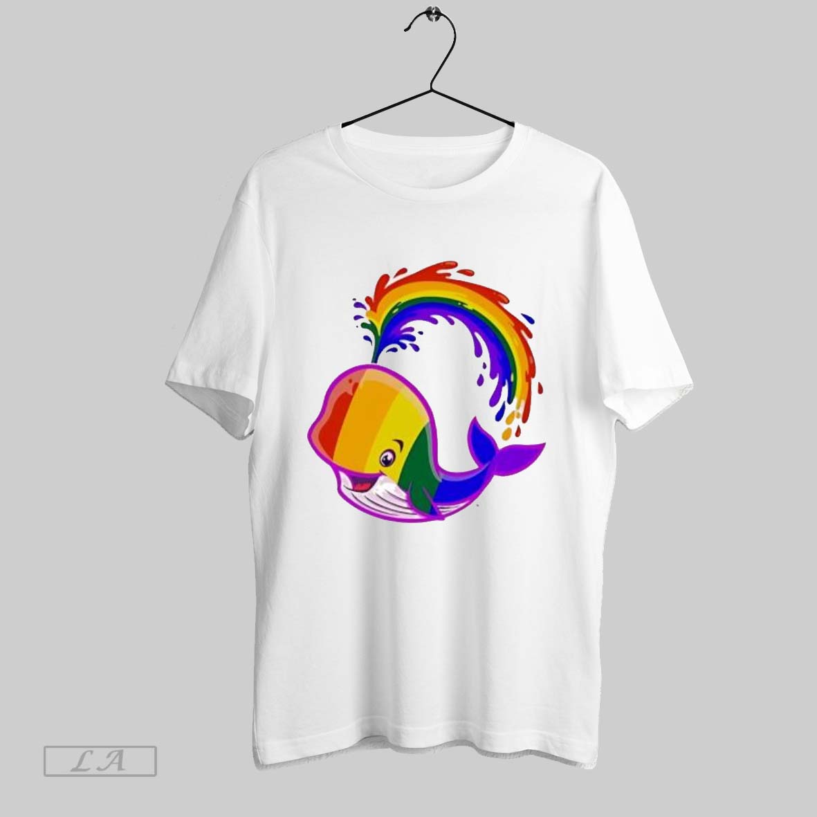 Original Rainbow Whale Lgbtq Pride Unisex T-shirt, Sweatshirt, Hoodie, Long Sleeve Tee - T-Shirt, Sweatshirt, Hoodie