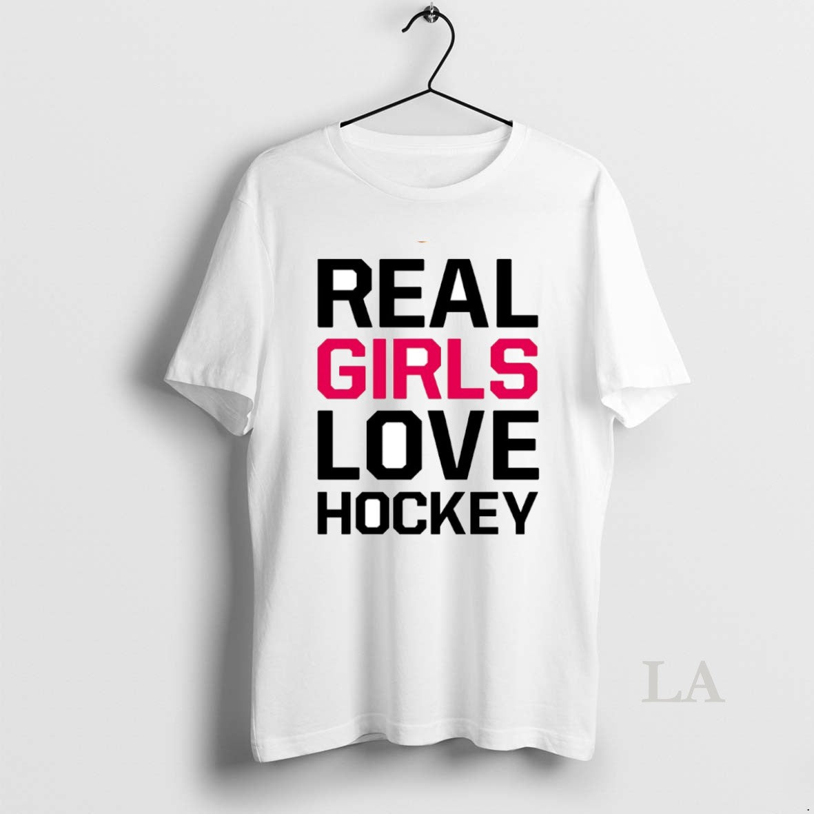 Original Real Girls Love Hockey Circle - T-Shirt, Sweatshirt, Hoodie