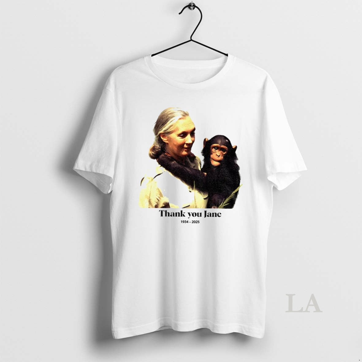 Original Remember Jane Goodall Thank You Jane Rip 1934 2025 Unisex T-shirt, Sweatshirt, Hoodie, Long Sleeve Tee - T-Shirt, Sweatshirt, Hoodie