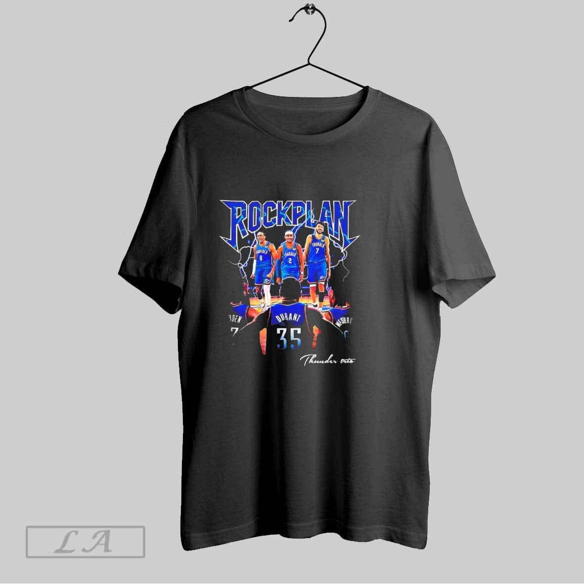 Original Rockplan Okc Thunder Nba Finals 2025 Trio Legends Unisex T-shirt, Sweatshirt, Hoodie, Long Sleeve Tee - T-Shirt, Sweatshirt, Hoodie