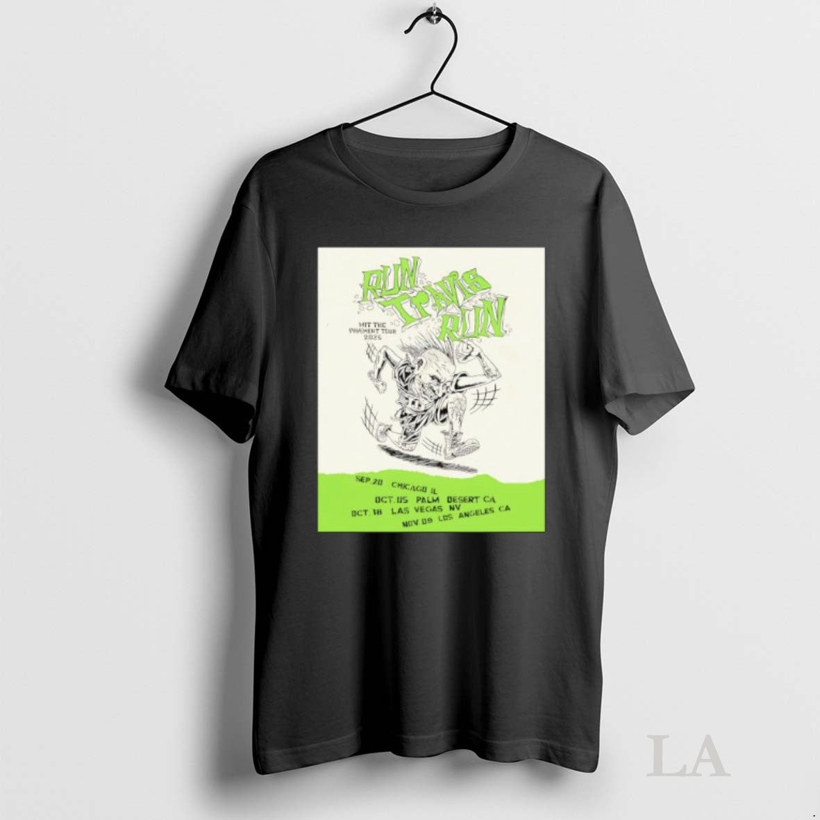 Original Run Travis Run Hit The Pavement Tour 2025 Locations Unisex T-shirt, Sweatshirt, Hoodie, Long Sleeve Tee - T-Shirt, Sweatshirt, Hoodie