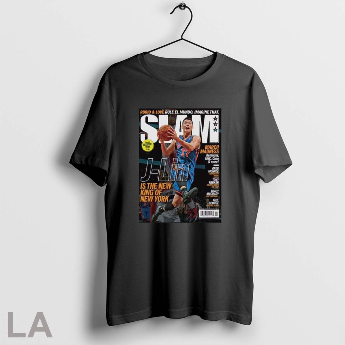 Original Slam Jeremy Lin Is The New King Of New York Unisex T-shirt, Sweatshirt, Hoodie, Long Sleeve Tee - T-Shirt, Sweatshirt, Hoodie