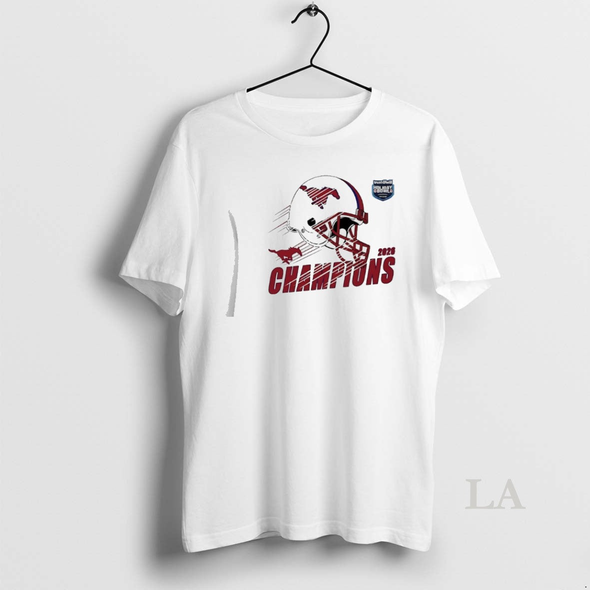 Original Smu Mustangs Football Holiday Bowl Champions Helmet 2026 - T-Shirt, Sweatshirt, Hoodie