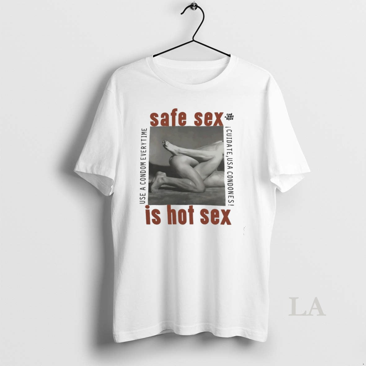 Original Safe Sex Is Hot Sex 1990 Steven Meisel Aids Activism Unisex T-shirt, Sweatshirt, Hoodie, Long Sleeve Tee - T-Shirt, Sweatshirt, Hoodie