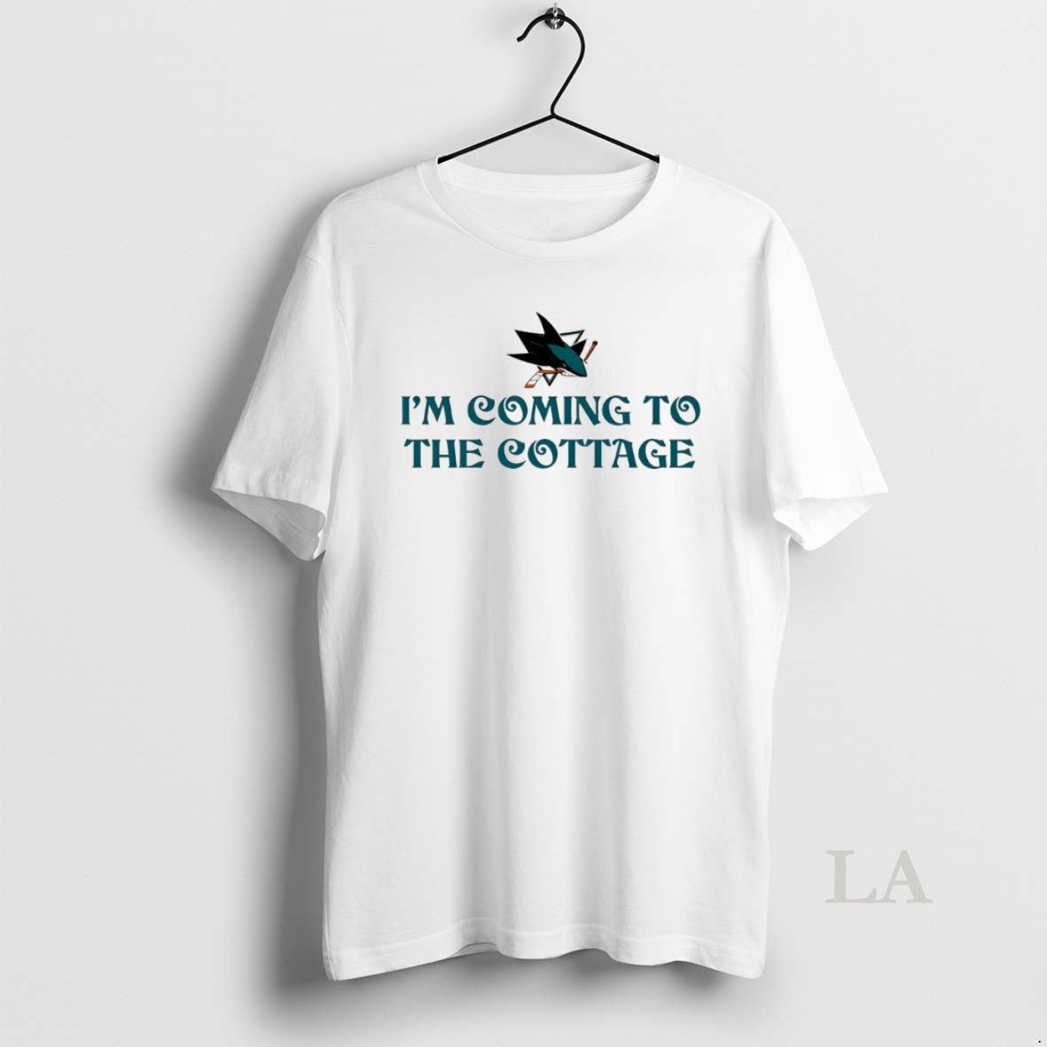 Original San Jose Sharks Basketball Im Coming To The Cottage Unisex T-shirt, Sweatshirt, Hoodie, Long Sleeve Tee - T-Shirt, Sweatshirt, Hoodie