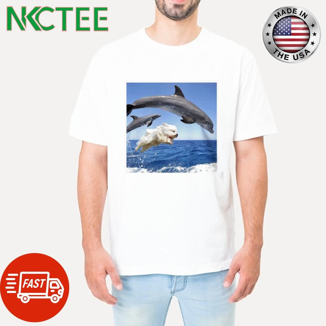 Original Sebastian Vettel dog and dolphins shirt Unisex T-shirt, Sweatshirt, Hoodie, Long Sleeve Tee - T-Shirt, Sweatshirt, Hoodie