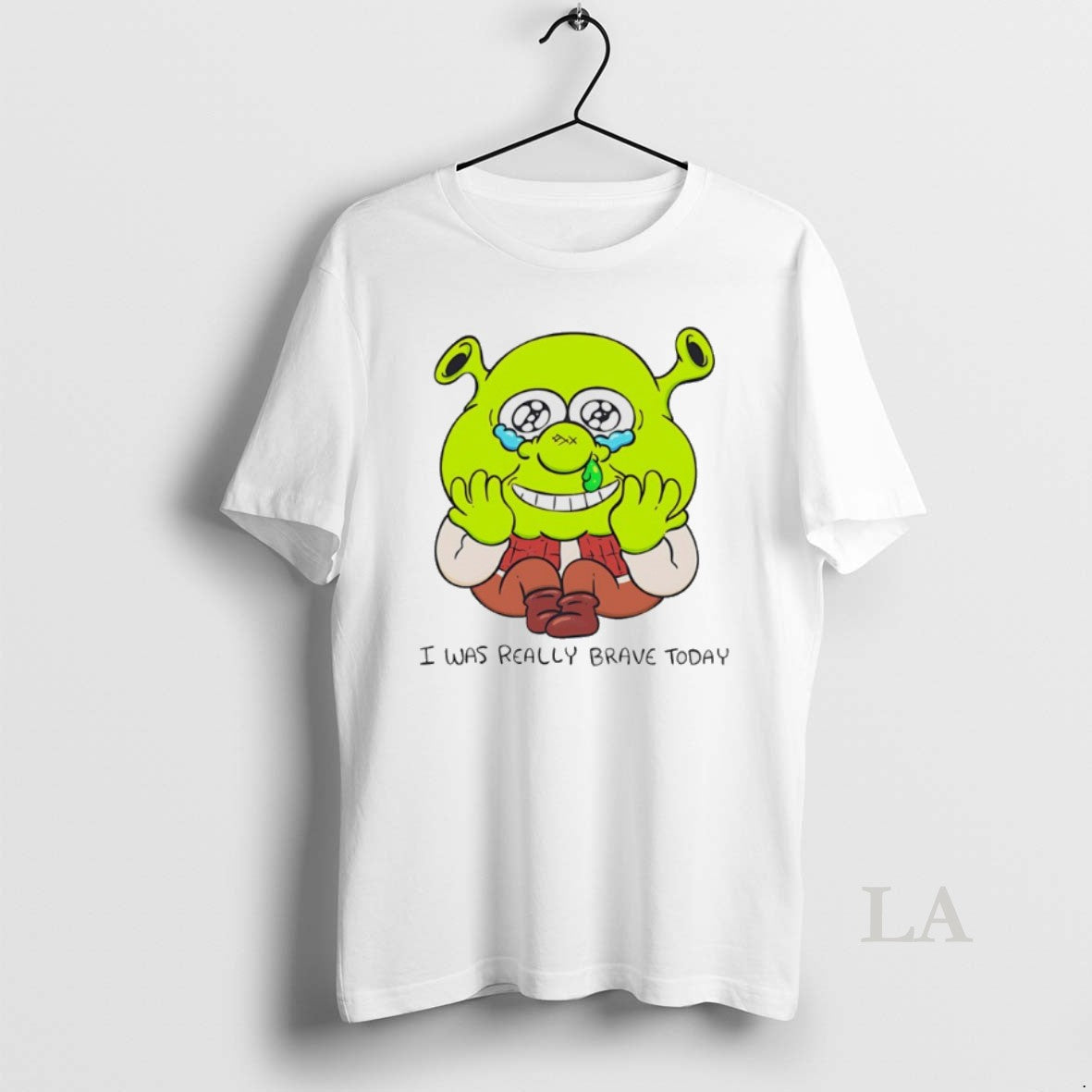 Original Shrek I Was Ready Brave Today Chibi - T-Shirt, Sweatshirt, Hoodie