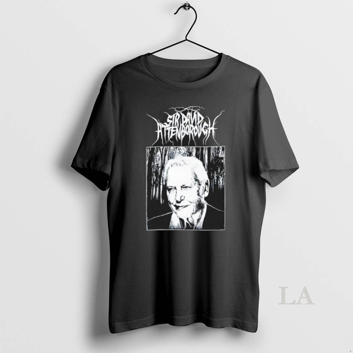 Original Sir David Attenborough Black Metal Vintage - Adult & Kids T-Shirts, Sweatshirts & Hoodies apparel design preview 1