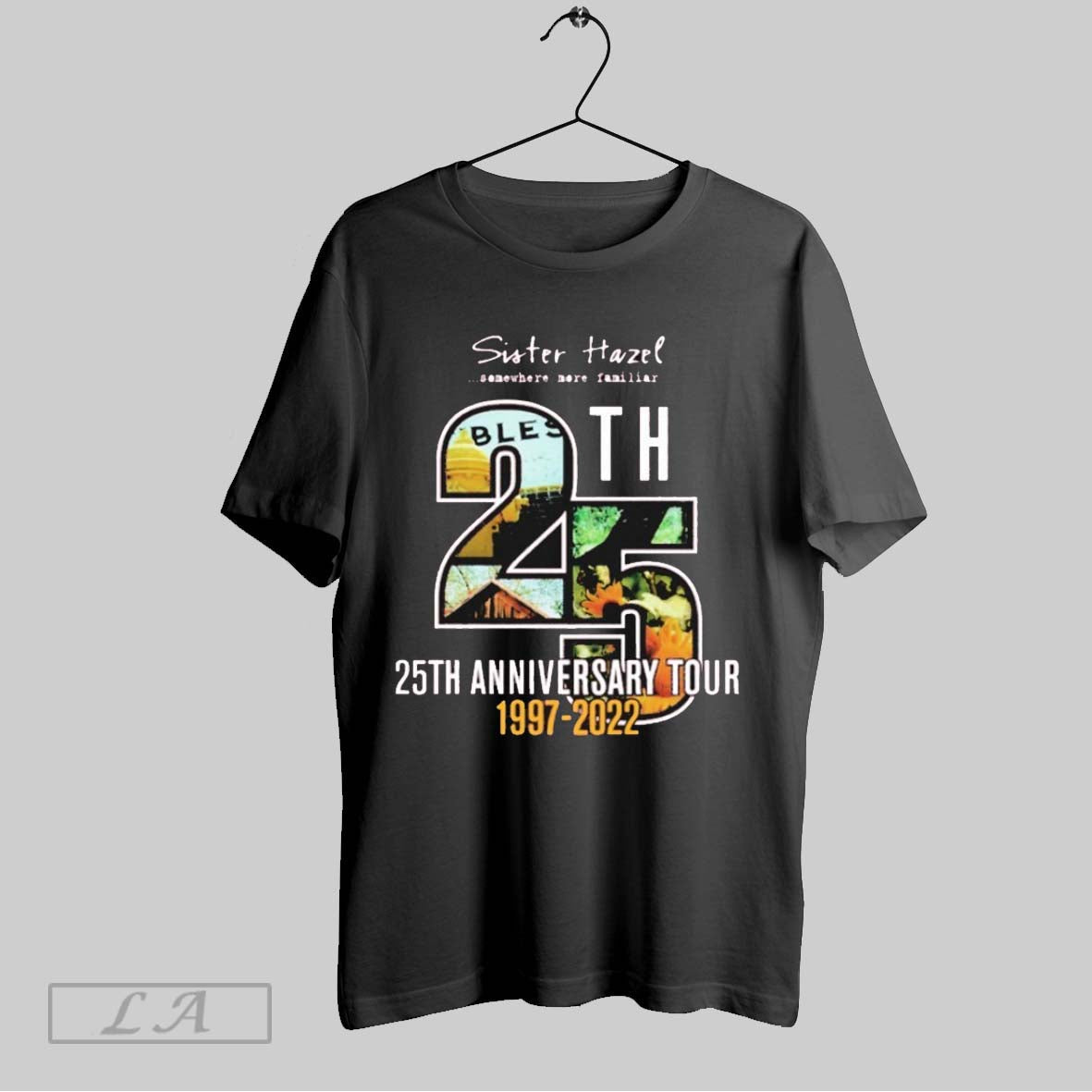 Original Sister Hazel Somewhere More Familiar 25th Anniversary 1997 2022 Unisex T-shirt, Sweatshirt, Hoodie, Long Sleeve Tee - T-Shirt, Sweatshirt, Hoodie