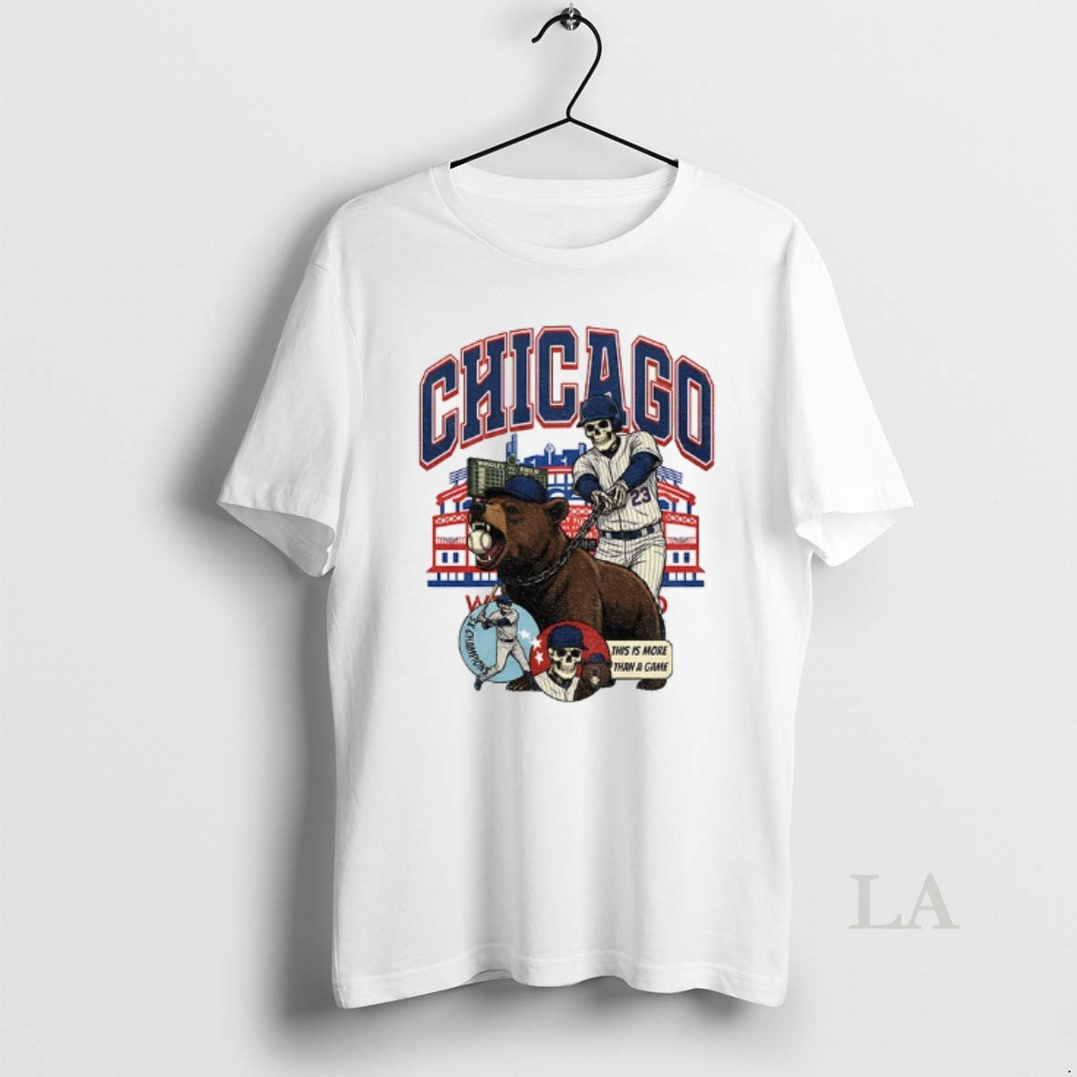 Original Skeleton Chicago Cubs Baseball Game Day This Is More Than A Game Unisex T-shirt, Sweatshirt, Hoodie, Long Sleeve Tee - T-Shirt, Sweatshirt, Hoodie